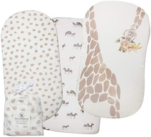 POPPI & MAX: 100% Organic Bassinet Sheets – Premium Jersey Cotton Bassinet Sheet Set for Baby Boy/Gi | Amazon (US)
