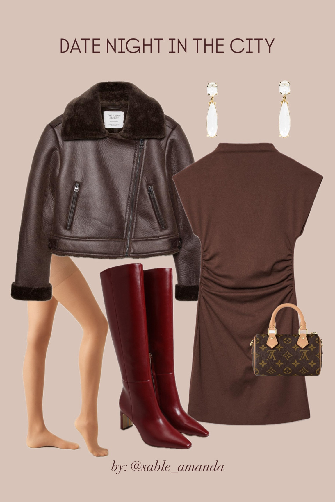 Pairing the two colors of the season (brown and burgundy) to make a minimalist date night outfit for a Saturday night dinner in the city with friends, in a cold climate - from hotel to taxi to restaurante, I survived 🐻🥀

#LTKTravel #LTKShoeCrush #LTKStyleTip