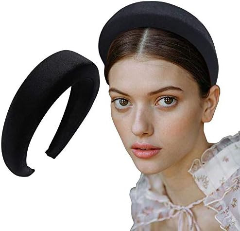 Padded Headbands Fashion Women Thick Velvet 90s Hair Accessories Head Band Fashion Headwear Wide ... | Amazon (US)