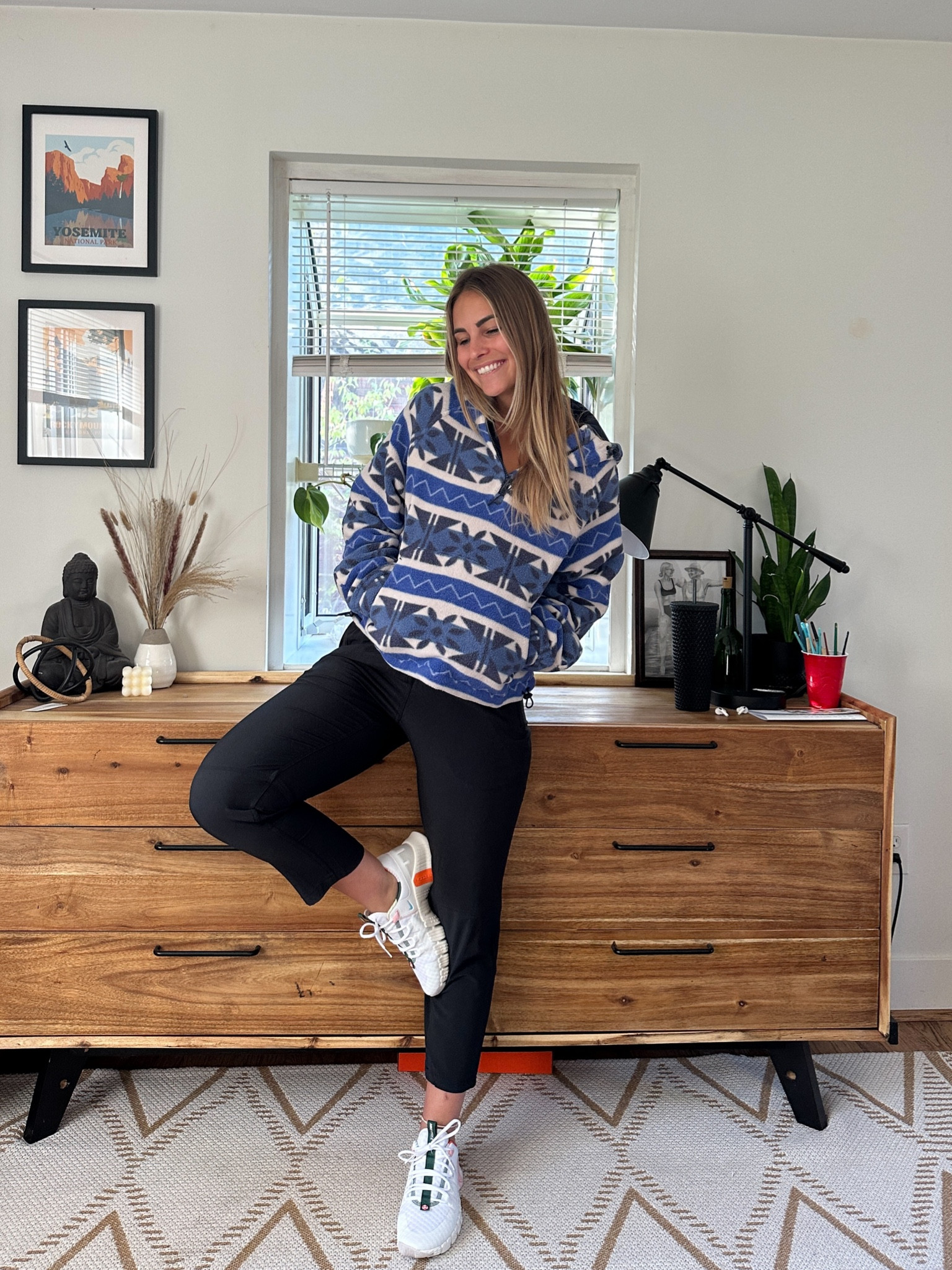 This Sherpa jacket is EVERYTHING! So comfy and cute! Wearing a medium in it and the joggers! 

#LTKSeasonal #LTKfitness #LTKHolidaySale