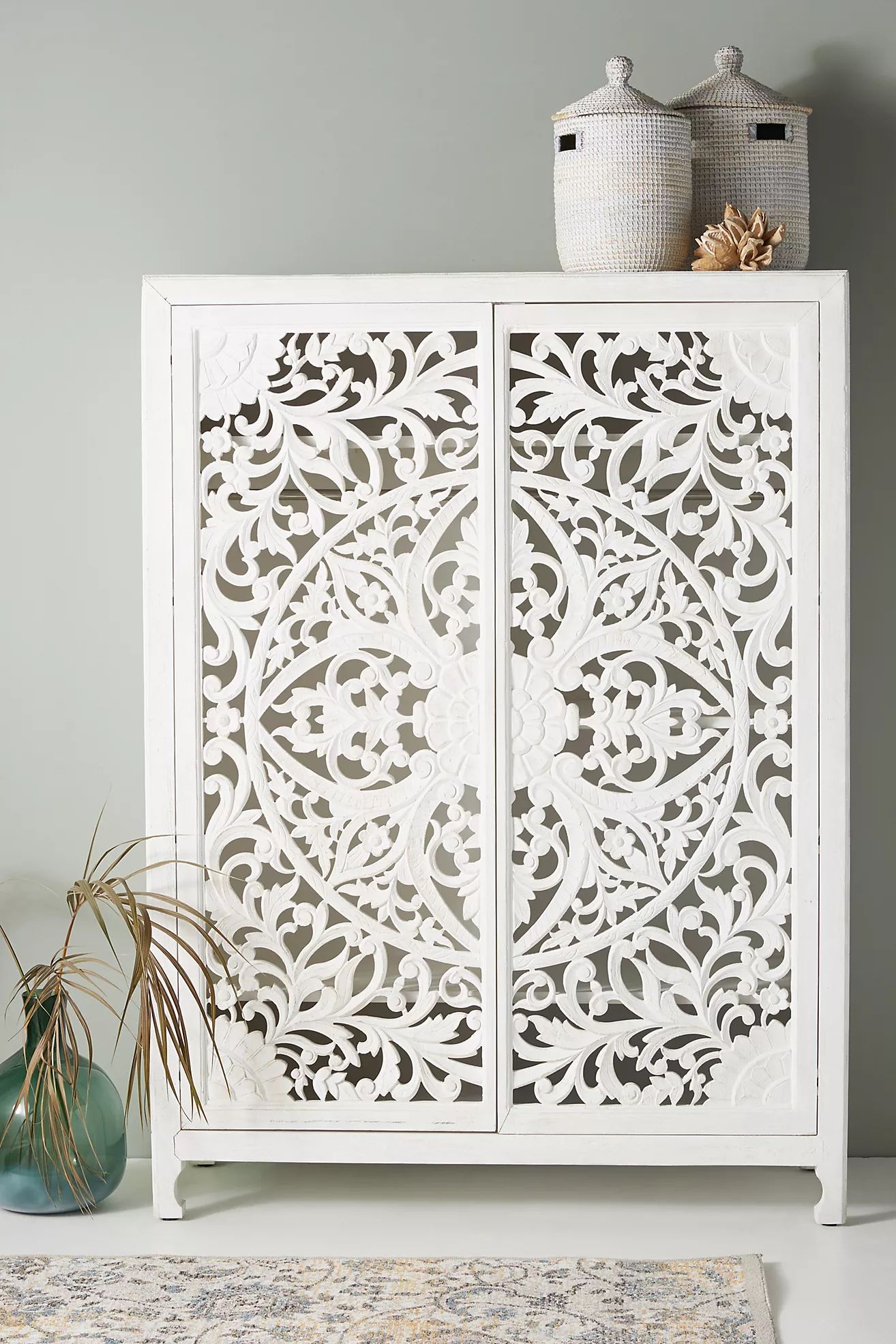 Handcarved Lombok Armoire | Anthropologie (US)