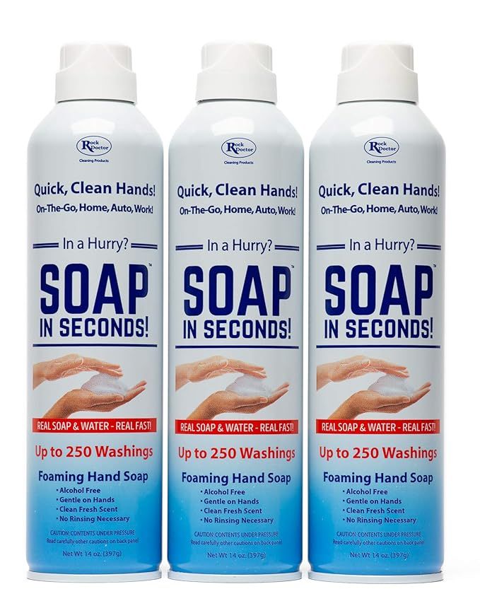 Amazon.com : Rock Doctor Soap In Seconds!-Real Soap & Water-Real Fast 3-Spray units, Fresh Scent,... | Amazon (US)