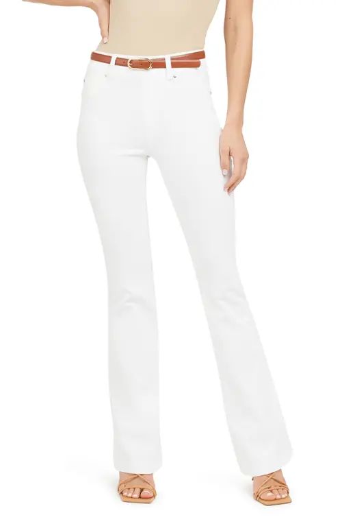 SPANX® Flare Jeans in White at Nordstrom, Size X-Large | Nordstrom