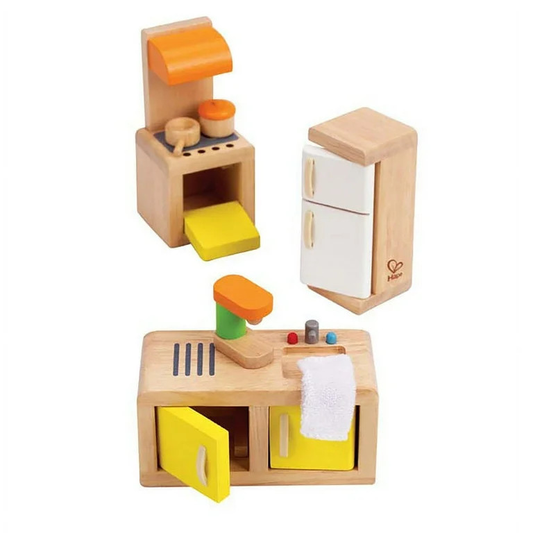 Hape - Happy Family Doll House - Furniture - Kitchen - Happy Family Multi-Colored | Walmart (US)
