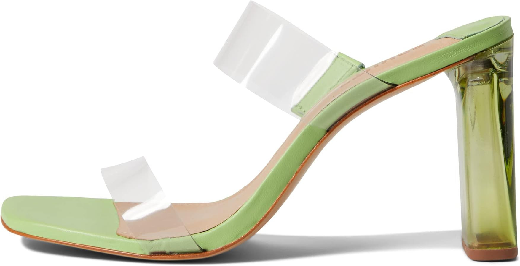 SCHUTZ Women's Blanck PVC Rhinestone Dress Sandal | Amazon (US)