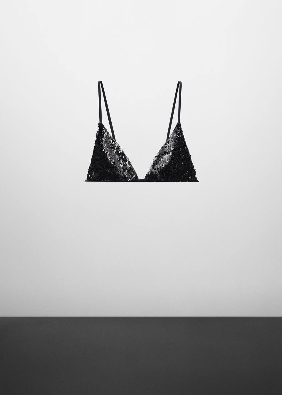 Sequined bra -  Women | Mango United Kingdom | MANGO (UK)