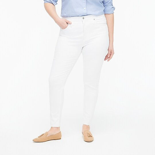10" high-rise white skinny jean in signature stretch | J.Crew Factory