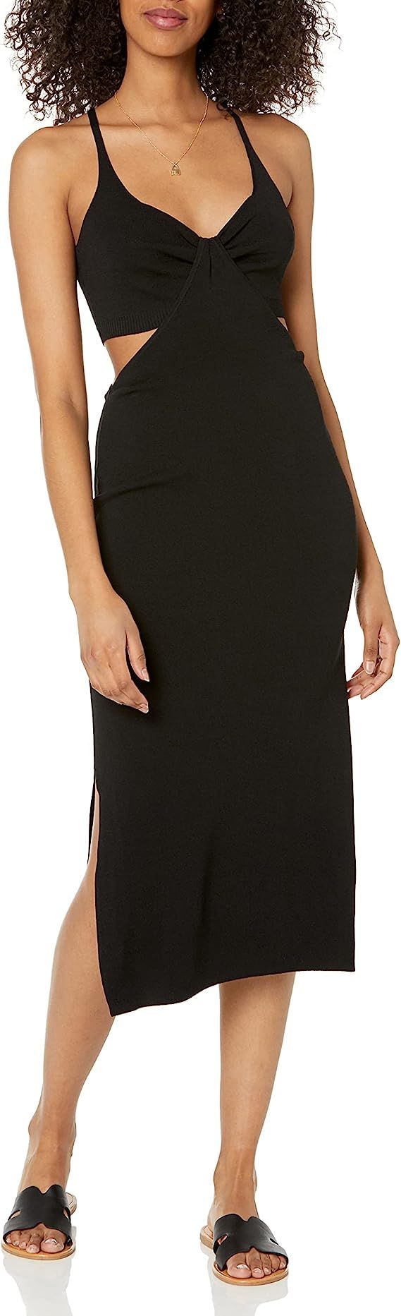 The Drop Women's Zuri Fitted Cut-out One Shoulder Maxi Sweater Dress | Amazon (US)