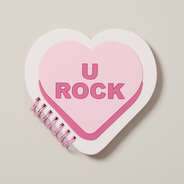 HEART NOTEBOOK, PINK | Indigo (CA)