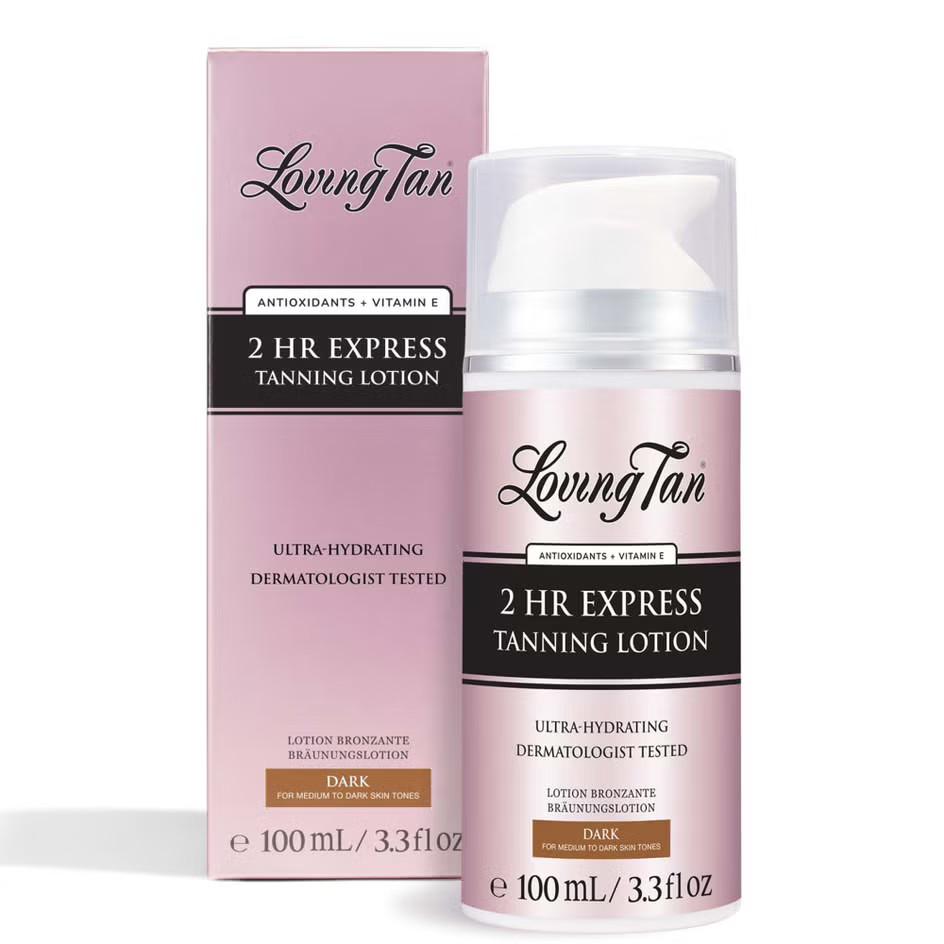 Loving Tan 2 Hour Express Tanning Lotion Dark 100ml | Cult Beauty