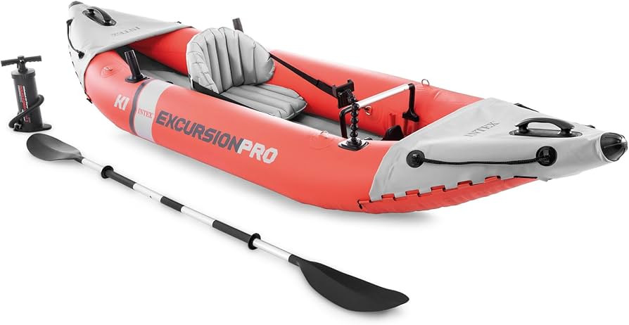 INTEX 68303EP Excursion Pro K1 Inflatable Kayak Set: Includes Deluxe 86in Kayak Paddles and High-... | Amazon (US)