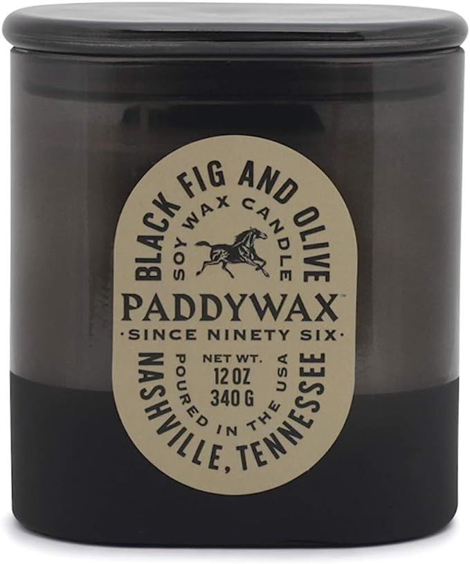Paddywax Candles Vista Collection Scented Candle, 12-Ounce, Black Fig & Olive, 12 Ounces | Amazon (US)