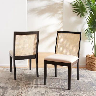 SAFAVIEH Levy Farmhouse Dining Chair (Set of 2) - 18 in. W x 23 in. D x 35 in. H | Bed Bath & Beyond