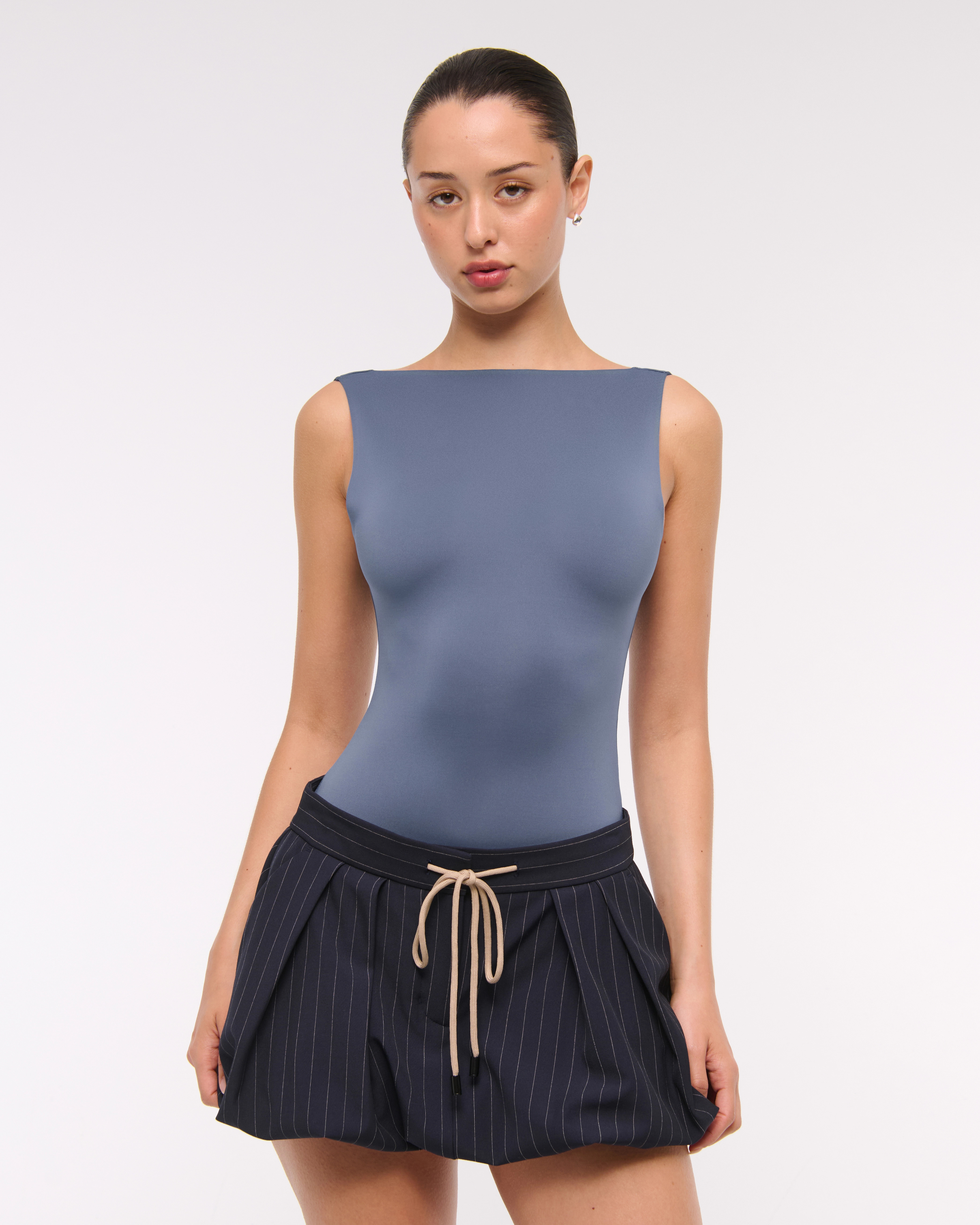 Sculpt Matte Seamless Slash Scoop-Back Bodysuit | Abercrombie & Fitch (US)