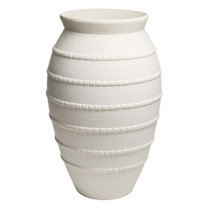 Cloud Dancer Ceramic Vase, 15.7" | At Home