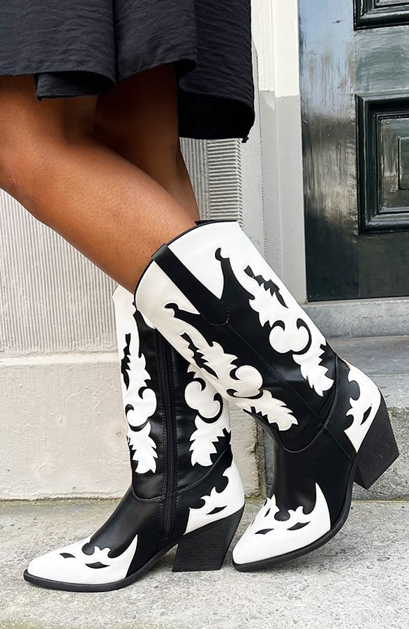 Cowboyboots Zwart Wit | Themusthaves.nl | The Musthaves (NL)