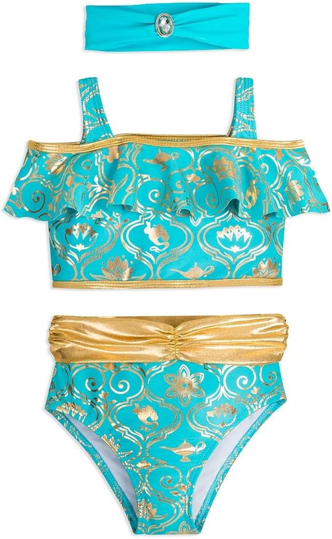Disney Jasmine Deluxe Swimsuit for Girls – Aladdin | Amazon (US)