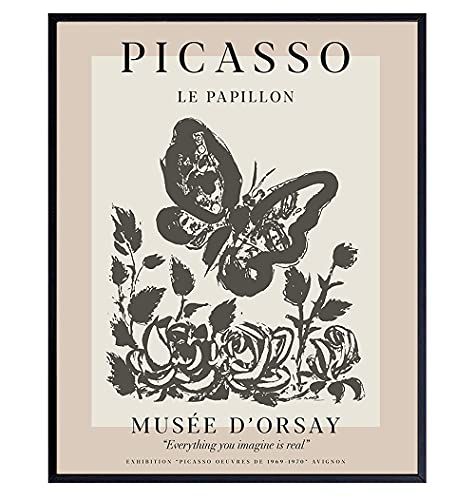 Pablo Picasso Poster Wall Art & Decor - 8x10 Modern Wall Art Prints - Gallery Wall Art - Museum P... | Amazon (US)