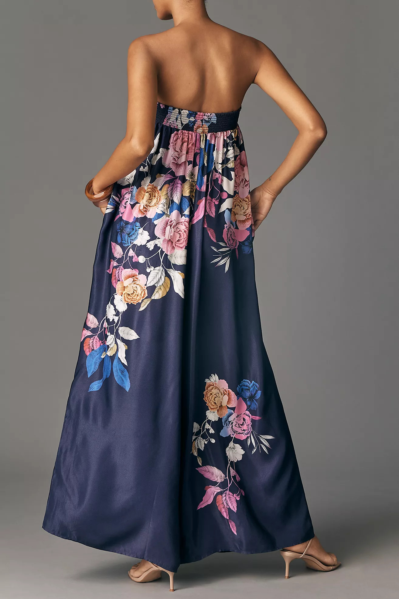 Maeve Printed Fluid Wide-Leg Jumpsuit | Anthropologie (US)