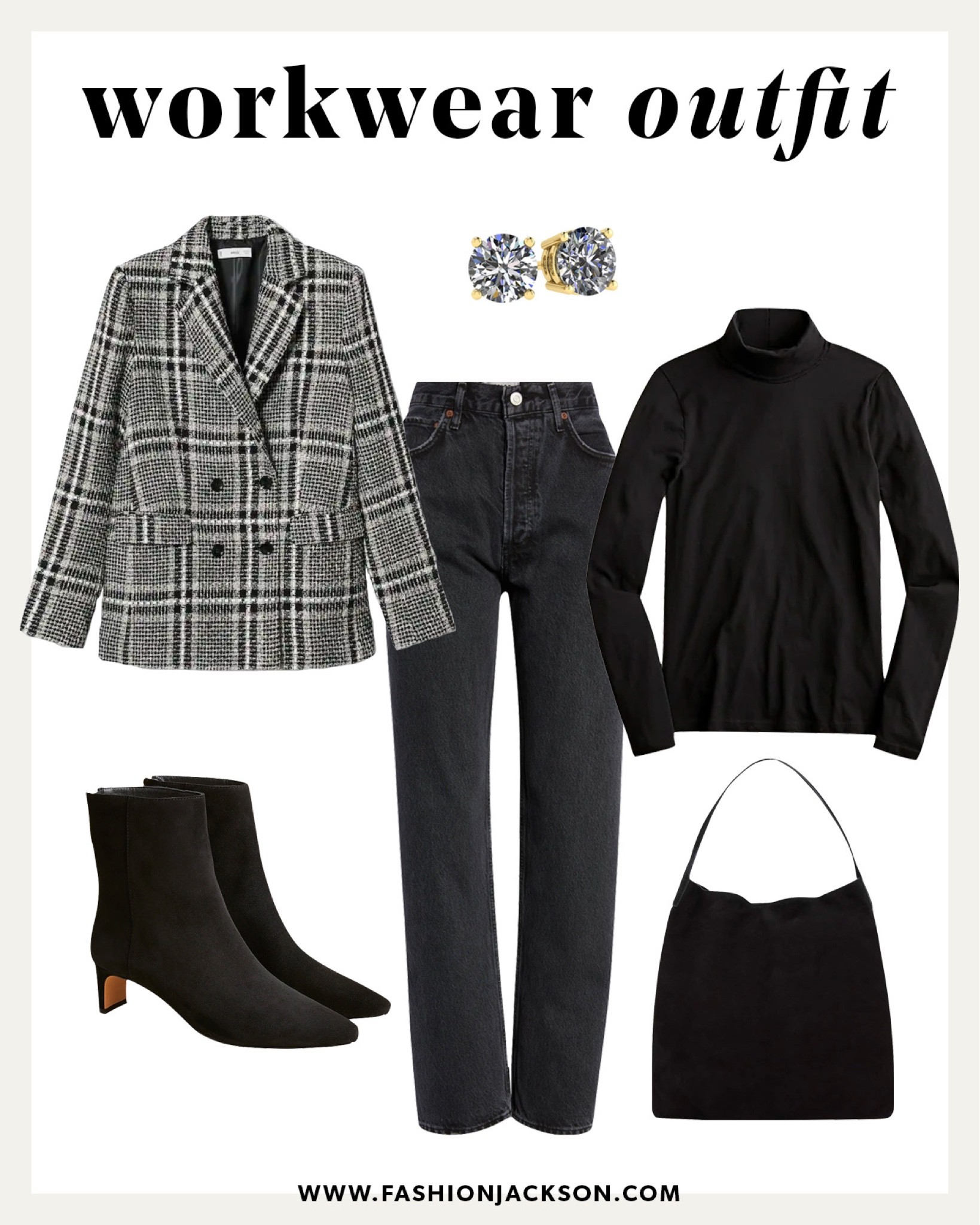 Fall workwear outfit idea #fallfashion #falloutfit #workoutfit #blazerlook #booties #blazer #agolde #businesscasual #fashionjackson

#LTKstyletip #LTKworkwear #LTKunder100