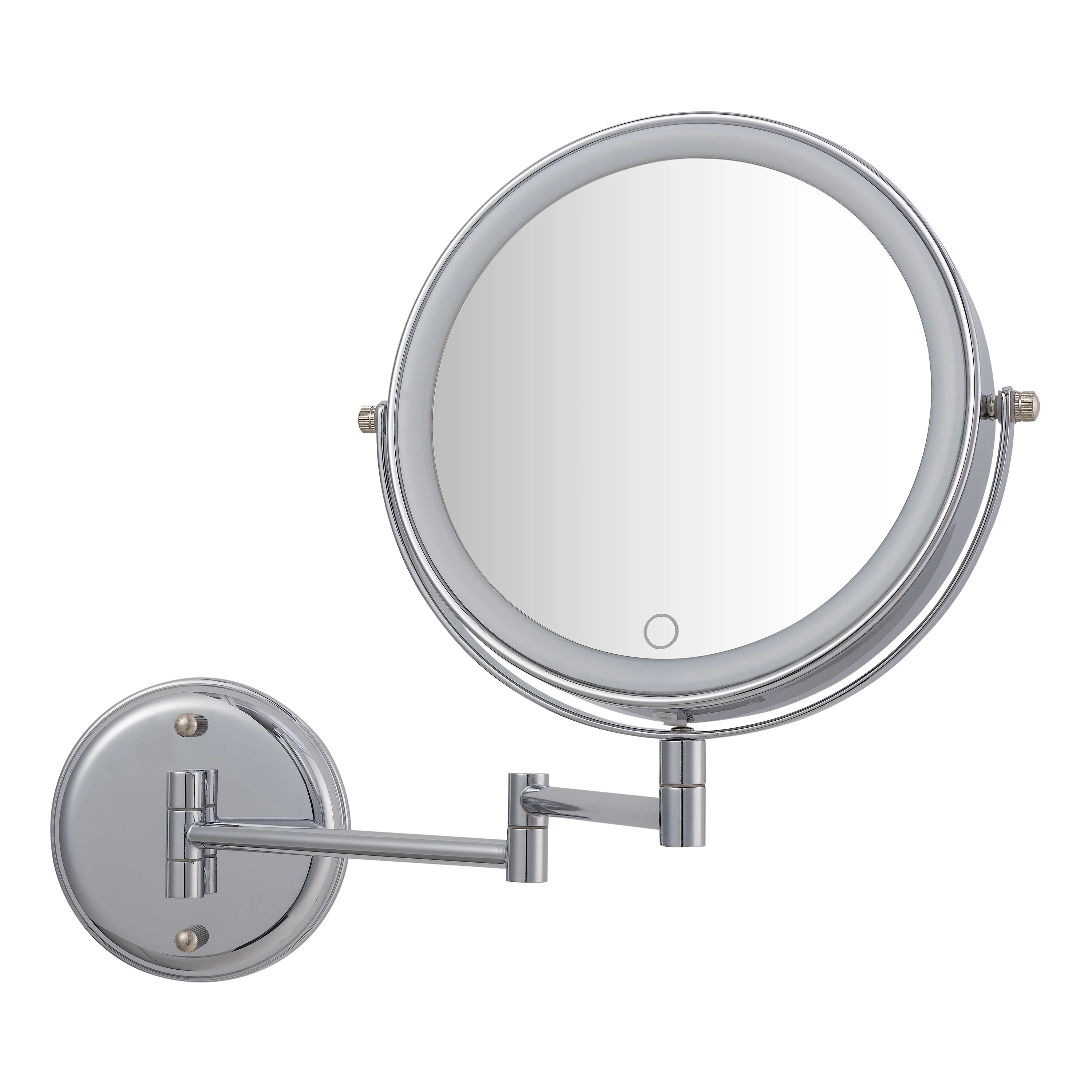 Better Homes & Gardens, Chandler, Wall Mount 1X/10X LED Vanity Mirror, Chrome | Walmart (US)