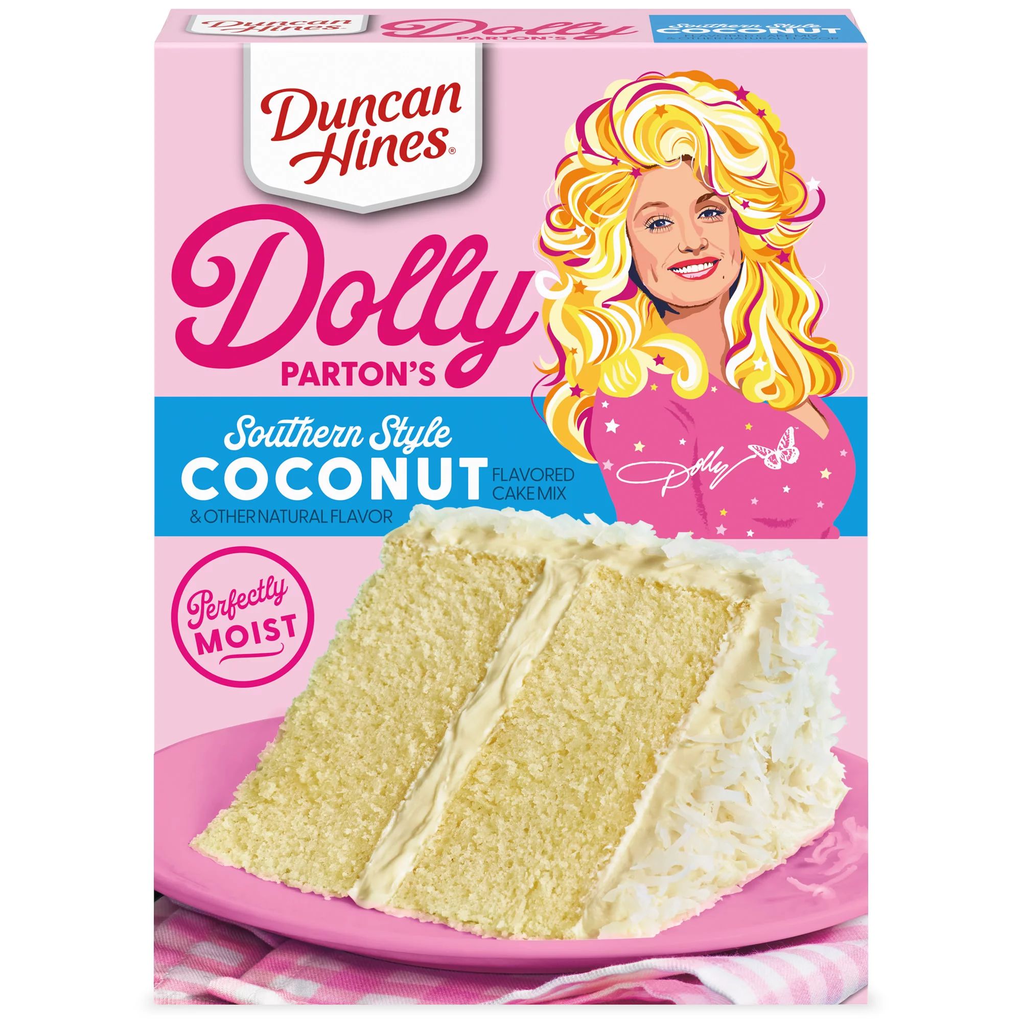 Duncan Hines Dolly Parton's Favorite Coconut Flavored Cake Mx 15.25oz | Walmart (US)