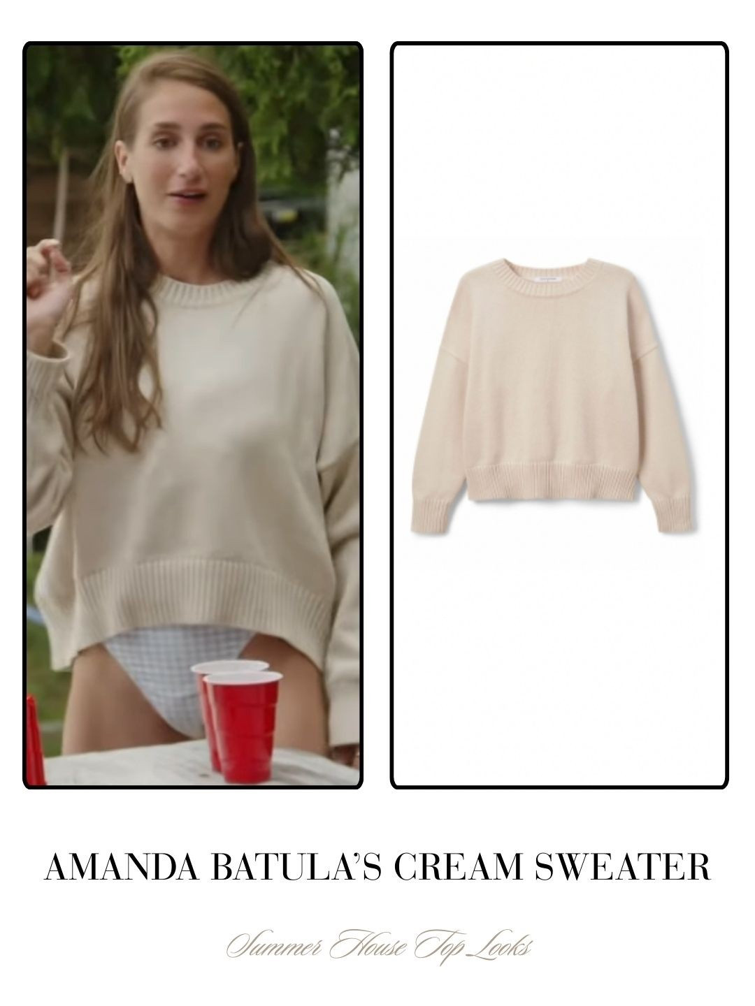 Amanda Batula’s Cream Sweater 