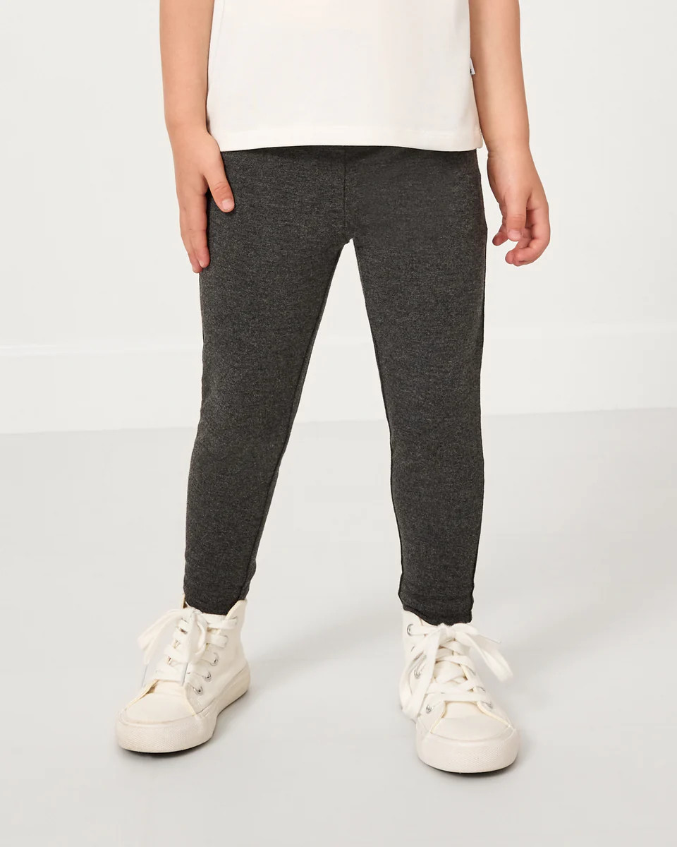 Heather Black Legging | Little Sleepies