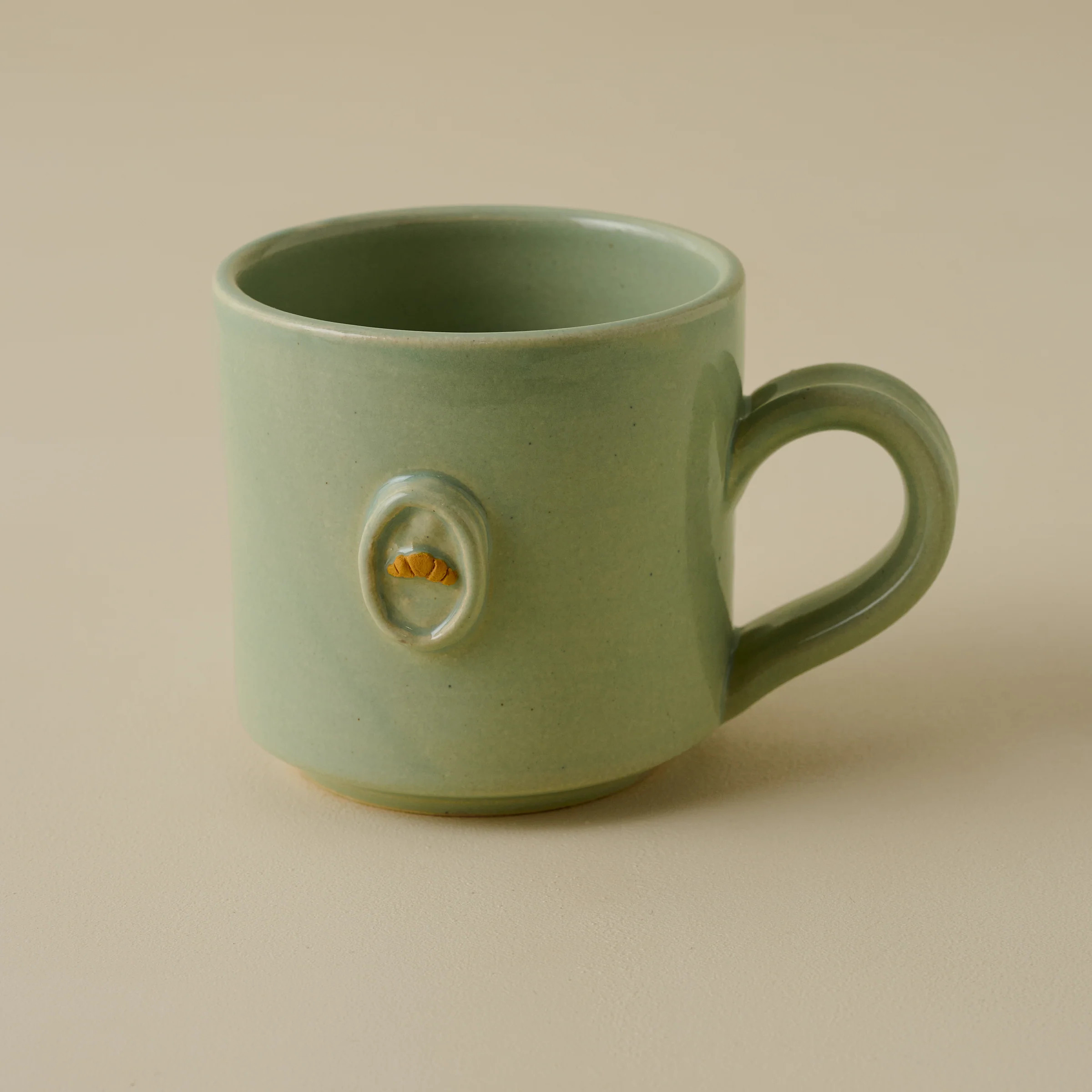 Black Oak Magnolia Press Croissant Mug | Magnolia