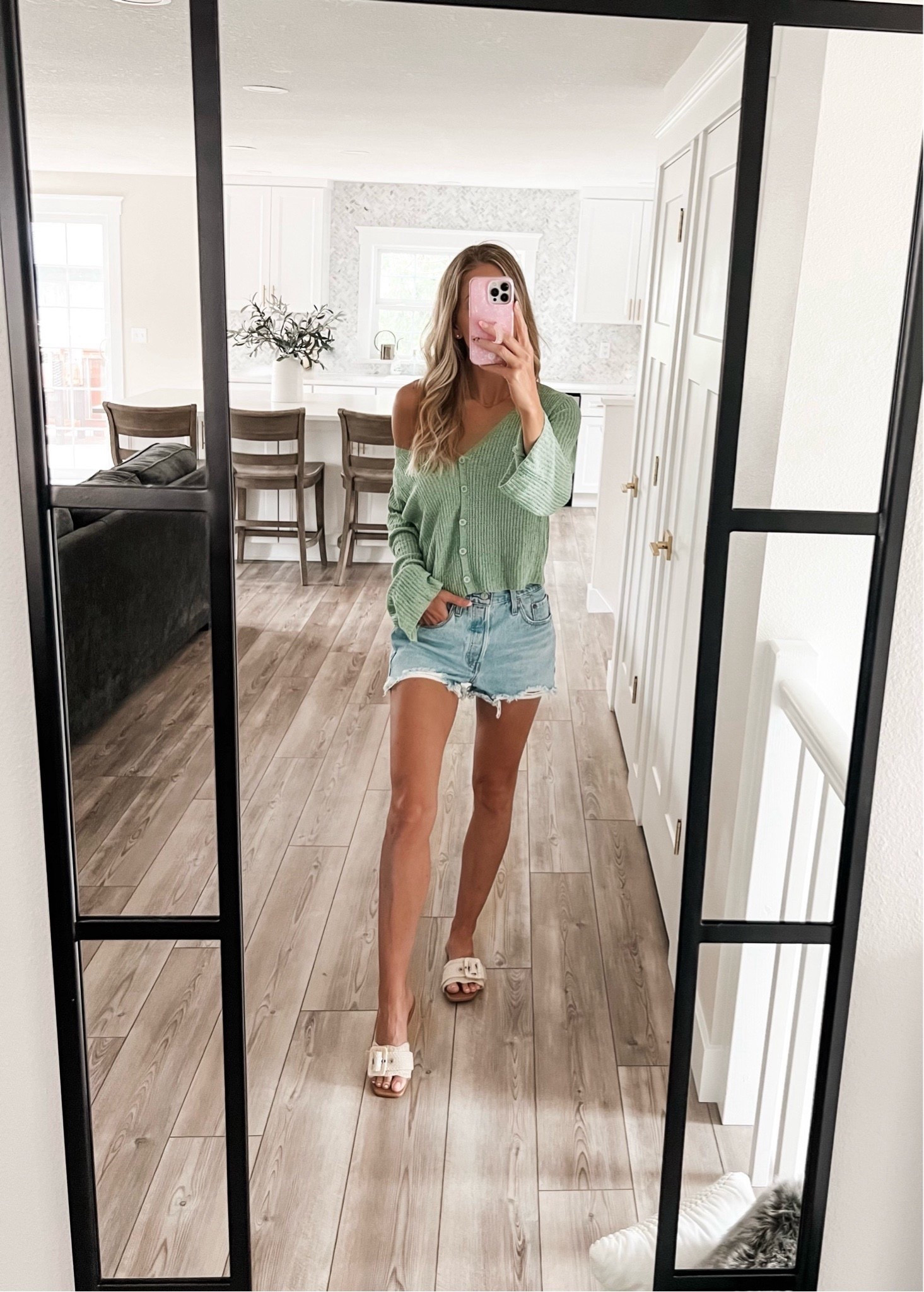 Summer Outfit Inspo ☀️.

Sweater (S)
Shorts (26)
Sandals (TTS)

#lulus #shorts #denim #jean #sweater #cardigan #crop #top #beach #outfit #ideas #sandals #tan #slides #buckle #summer #spring #casual #inspo #levis @Lulus #Nordstrom #rack #sam #edelman @samedelman

#LTKTall #LTKSaleAlert