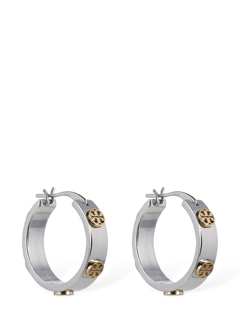 Miller stud bicolor hoop earrings - Tory Burch - Women | Luisaviaroma | Luisaviaroma
