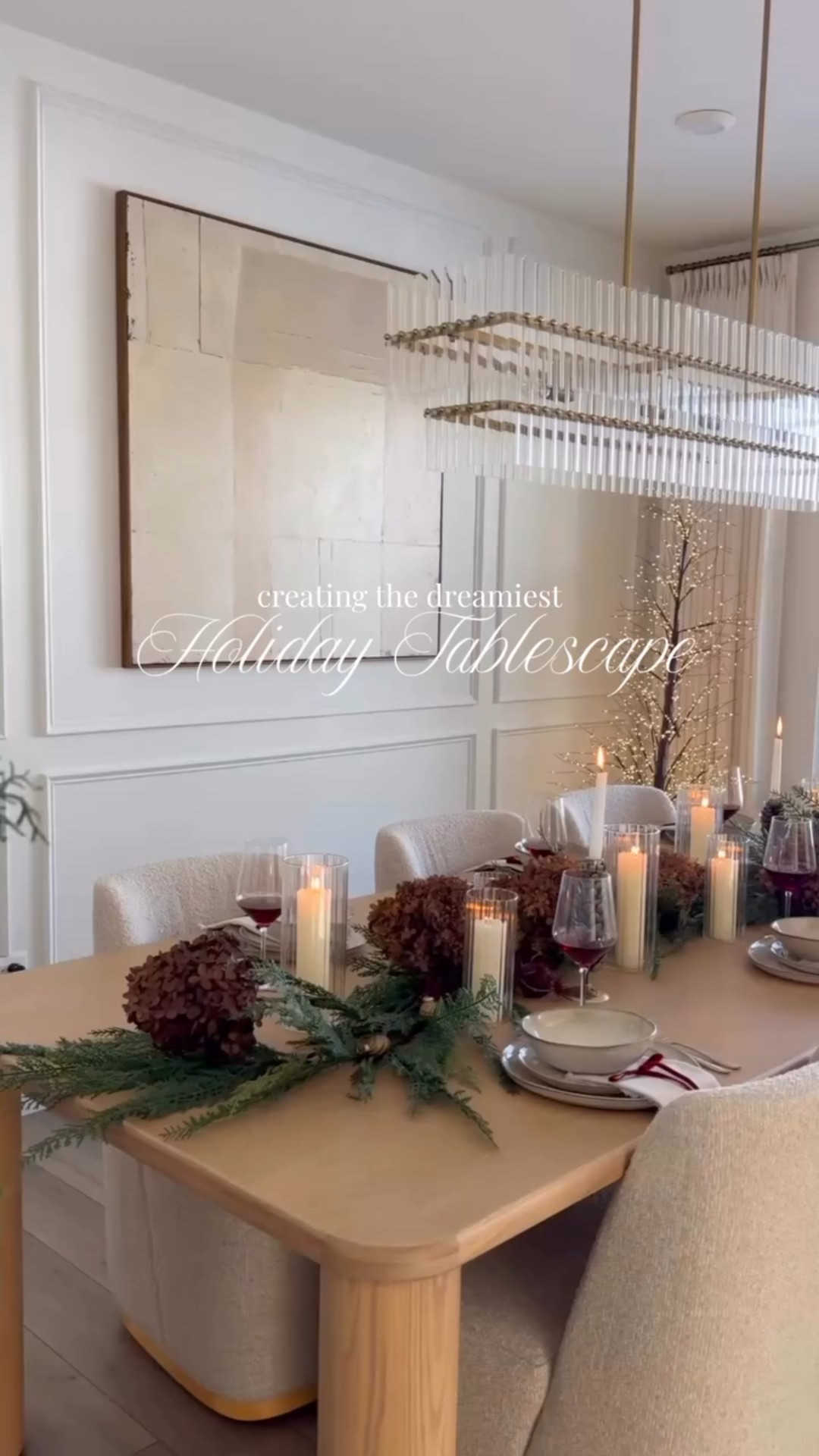 A little winter magic at the table💫
Layers, glow, and the calmest holiday vibes. Keeping it simple but so intentional

#tablescapestyling #holidayhomestyle #neutralchristmashome #diningroominspo

#LTKHome #LTKHoliday #LTKFindsUnder100