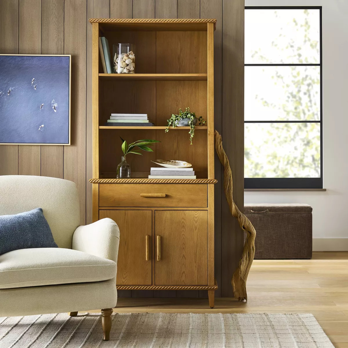 72" Azorella Bookshelf Oak Brown - Threshold™ designed with Studio McGee | Target