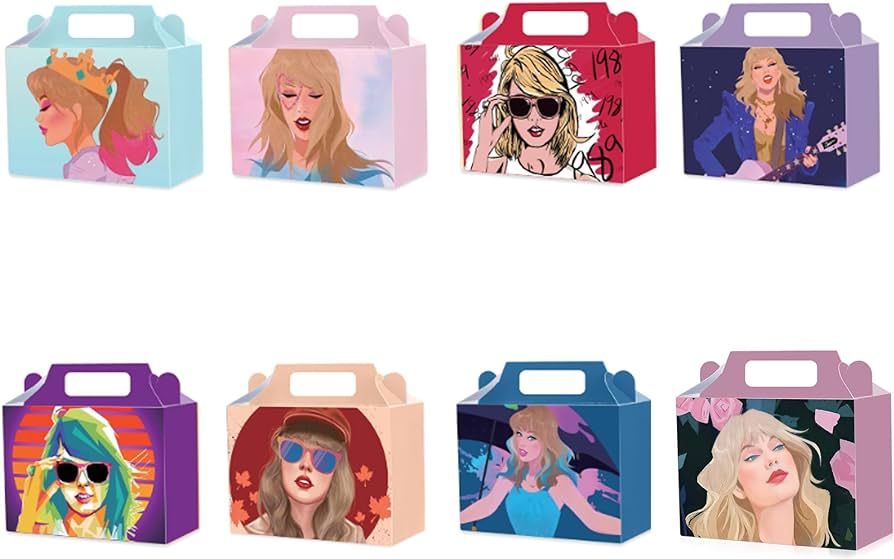 24 Pack Tay-lor Singer Party Boxes - Tay-lor Birthday Party Supplies Favor Boxes for Kids, Girls,... | Amazon (US)