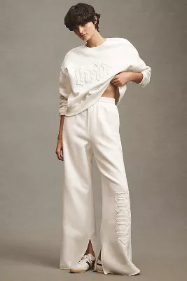 BRIDEMERCH Bride Wide-Leg Slit Sweatpants | Anthropologie (US)