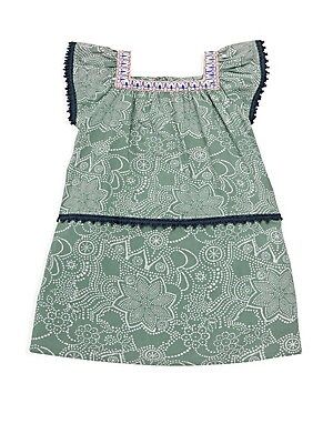Roller Rabbit Little Girl's & Girl's Paisley Cotton Dress - Sage - Size 4 | Saks Fifth Avenue