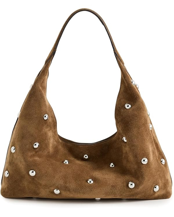 Madewell Women's The Mylie Shoulder Bag in Studded Suede | Amazon (US)