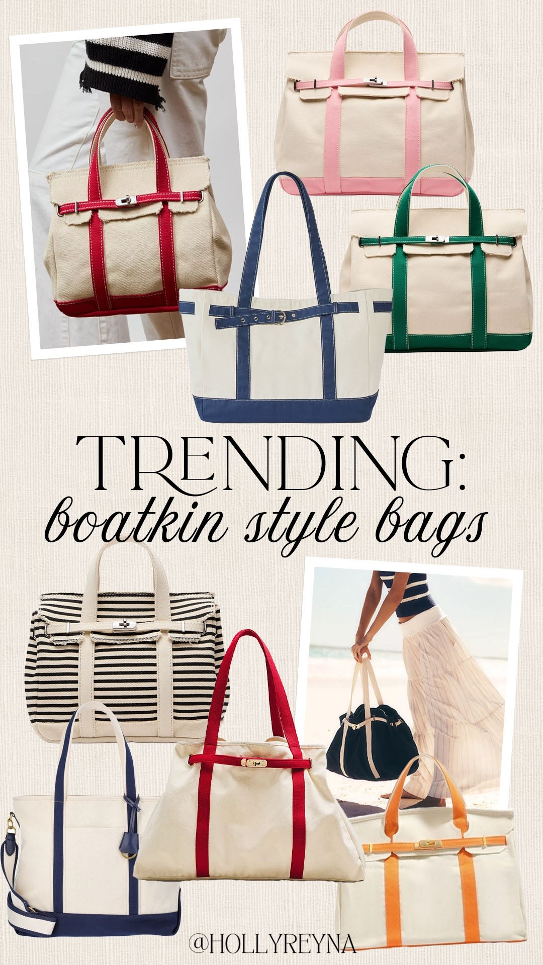 These boatkin style bags are trending for summer!

#boatkin

Boatkin bag. Trendy summer bag. Summer tote bag. Boatkin inspired tote bag.

#LTKootd #LTKSeasonal #LTKSaleAlert