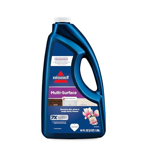 Bissell Multi-Surface Solution, For use in CrossWave and other leading hard surface and area rug cleaners, 64oz, Dissolves dirt, grime, and tough sticky messes | Amazon (US)