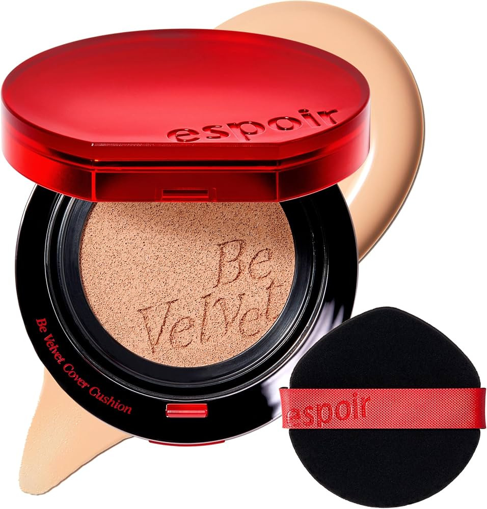 Espoir Be Velvet Cushion Foundation #22 Petal | Quick and Easy Coverage with Long-lasting Color b... | Amazon (US)