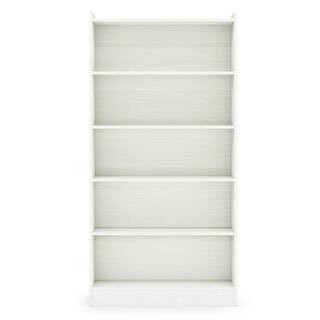 Earlimart 72 in. Modern Wood Tall Etagere Bookcase, White Bookshelf Organizer With 6-Tier Storage... | The Home Depot