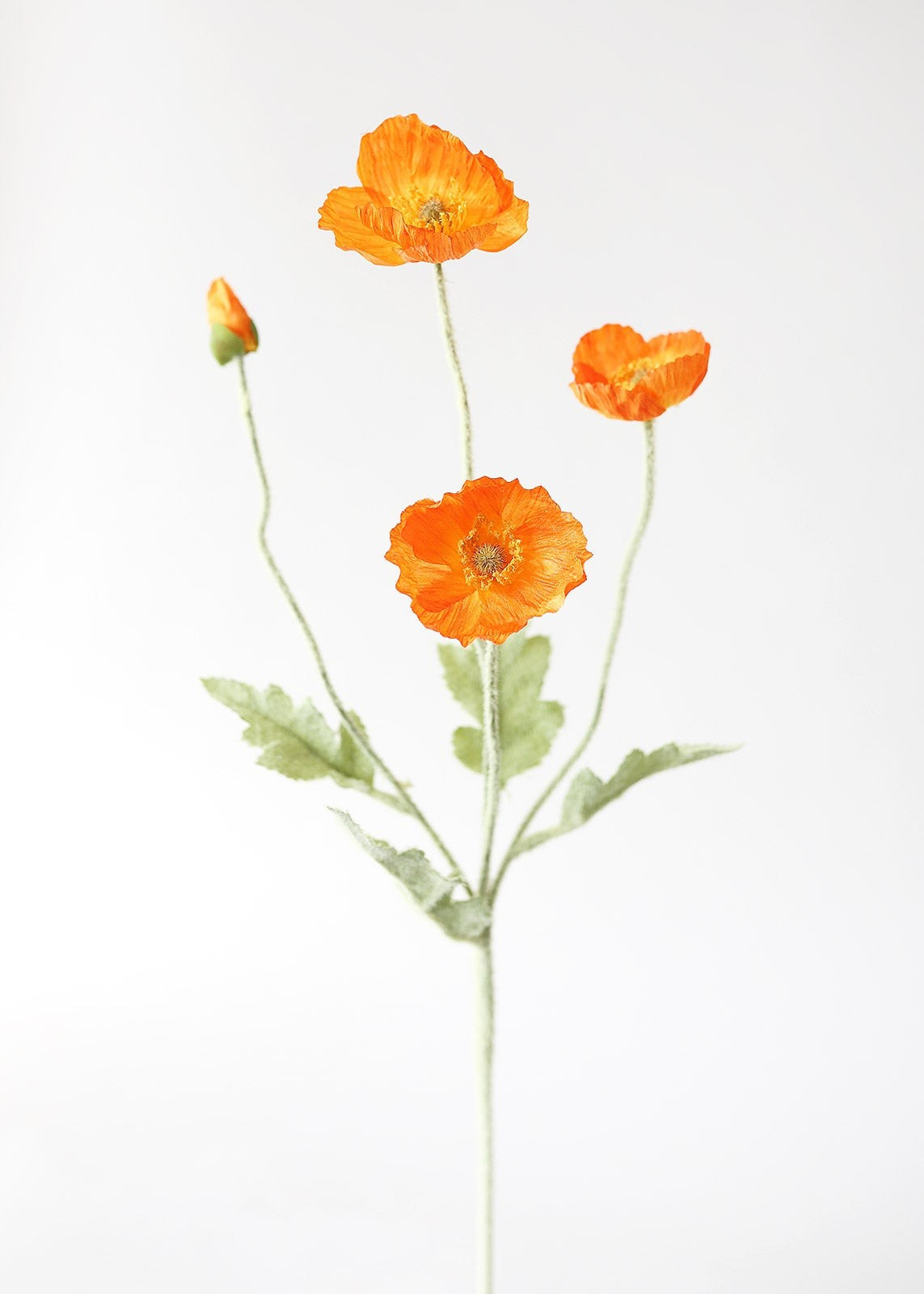 Fake Poppy Flower in Orange | Afloral (US)