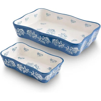 Baking Dish Casserole Dish Ceramic Lasagna Pan 2-Pcs Bakeware Sets Baking Dishes Baking Set Baking Dish Set | Wayfair North America