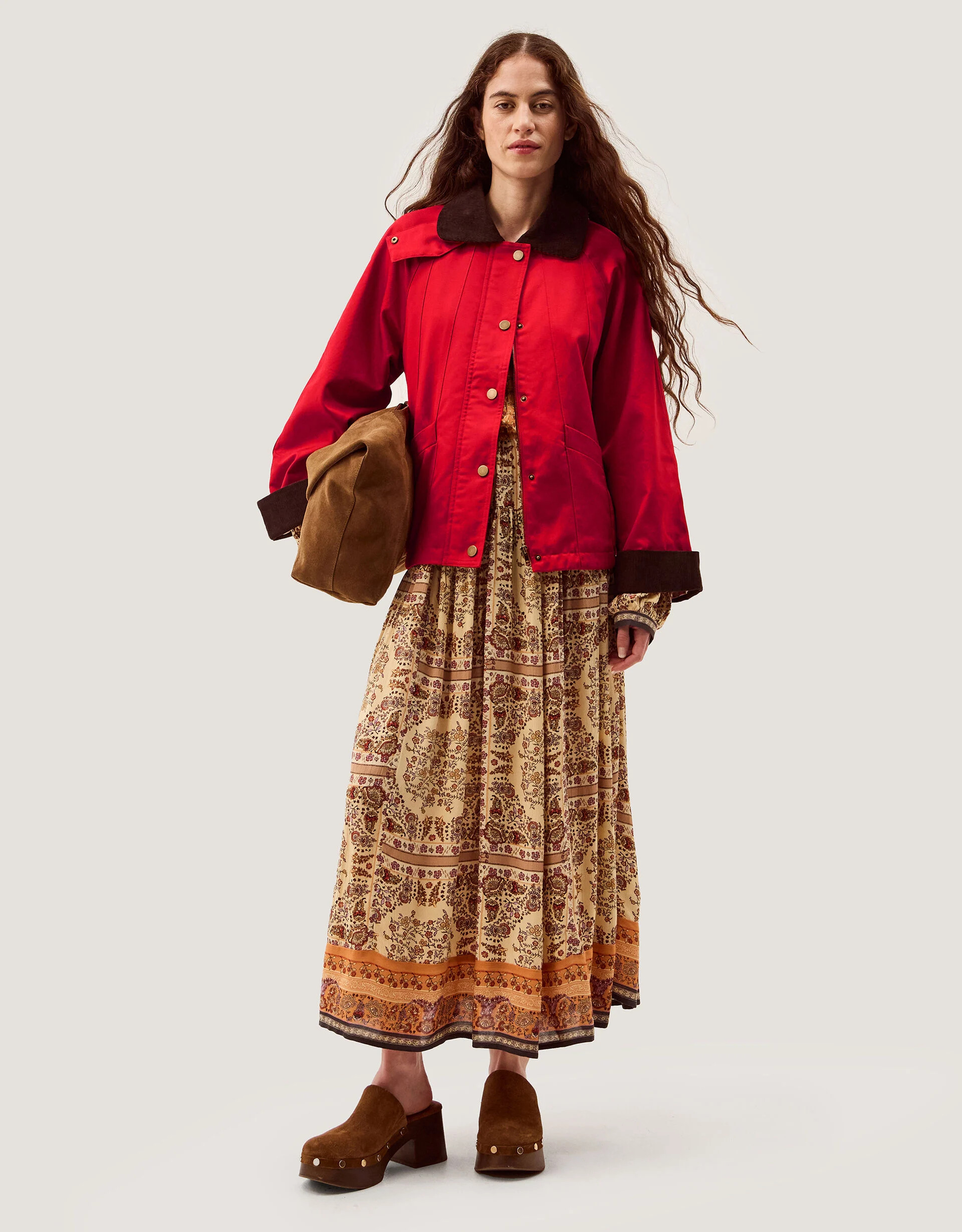 Riley Barn Jacket Red | Monsoon (UK)