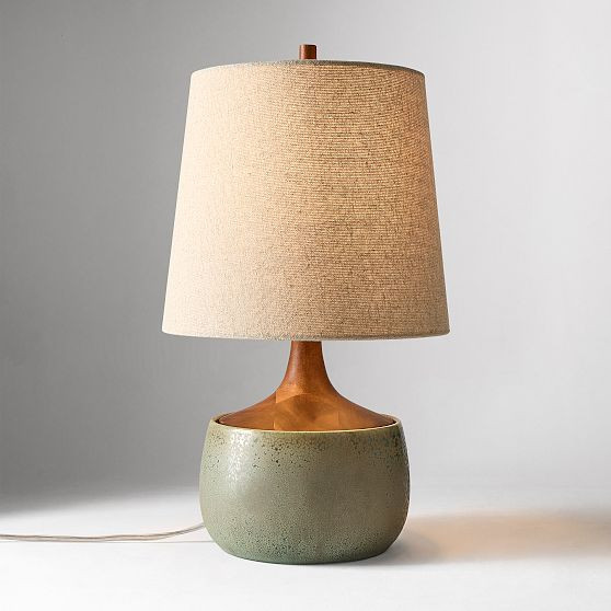 Bingley 16.5"" Table Lamp, Green | West Elm (US)
