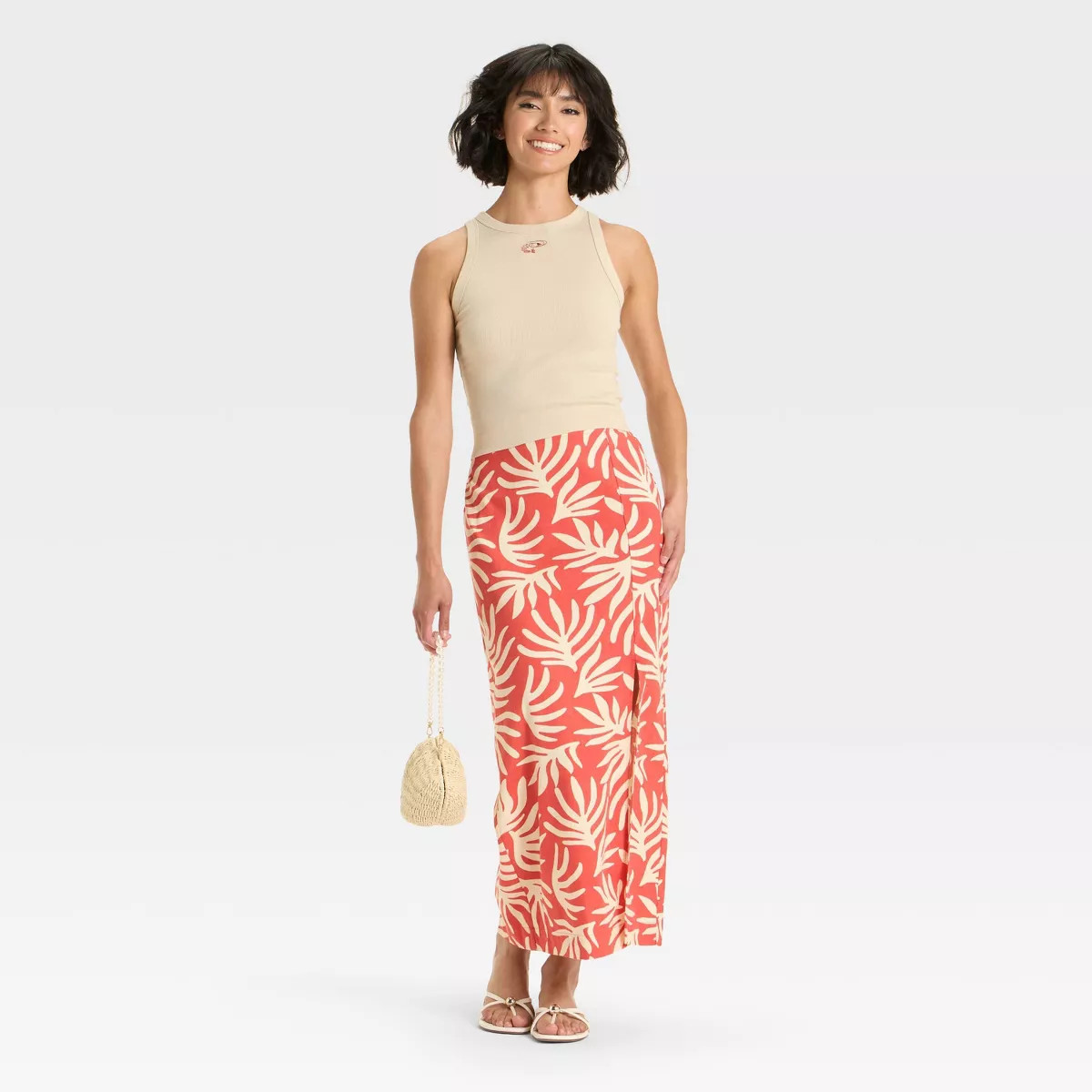 Women's Ankle A-Line Skirt - A New Day™ Rust XS | Target