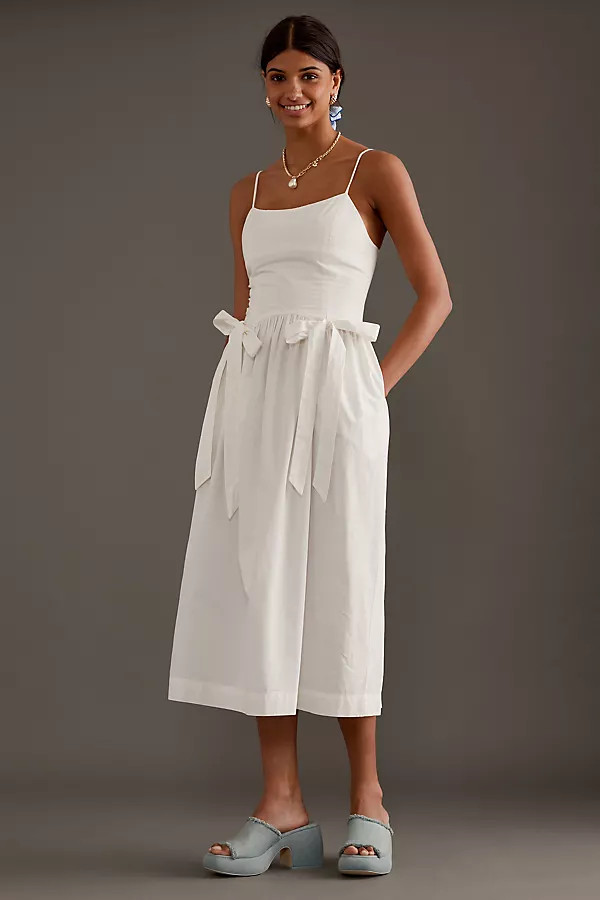 Damson Madder Penelope Midi Apron Dress | Anthropologie (UK)