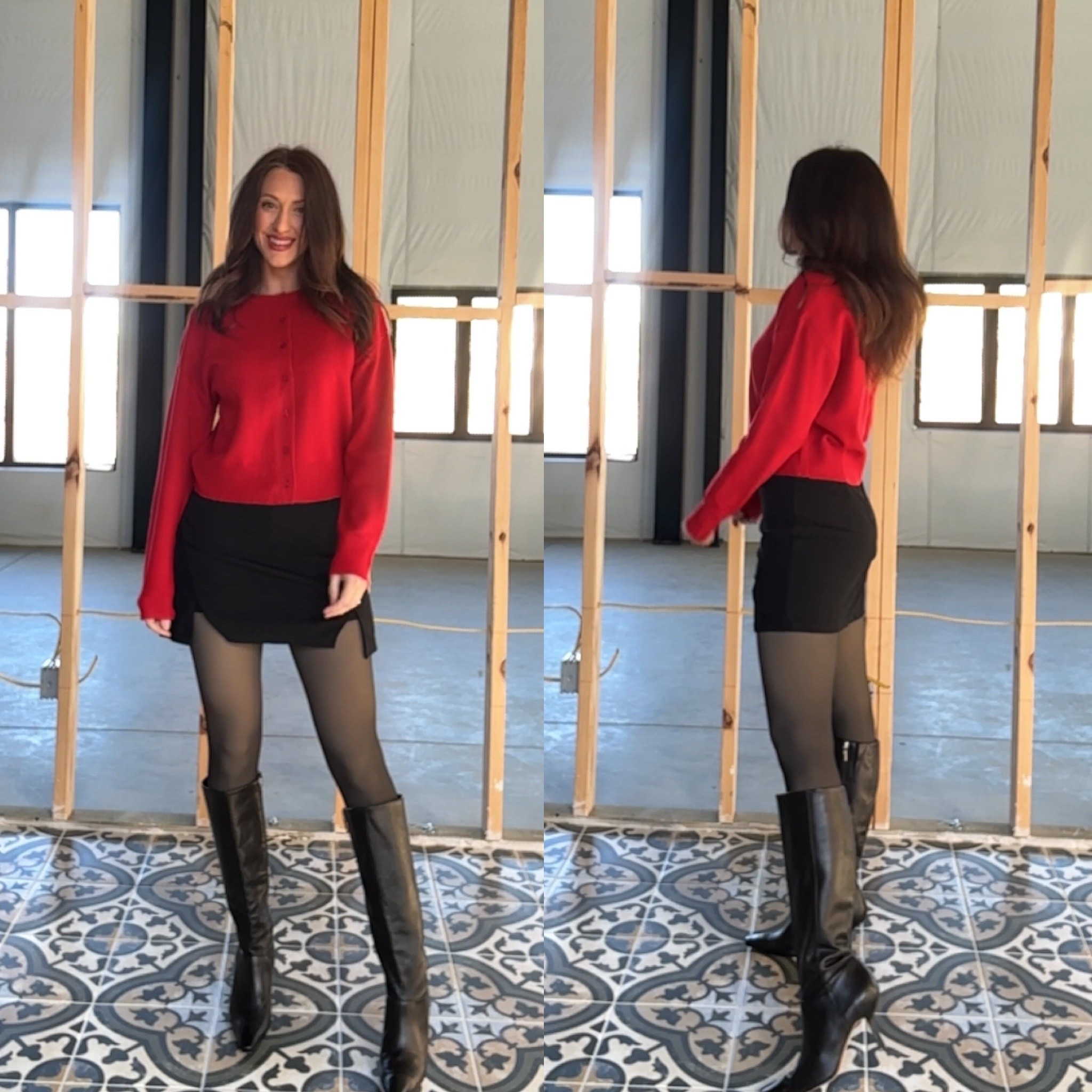 Wearing small sweater, medium fleece lined leggings, medium skort, small jacket 

#LTKootd #LTKHoliday