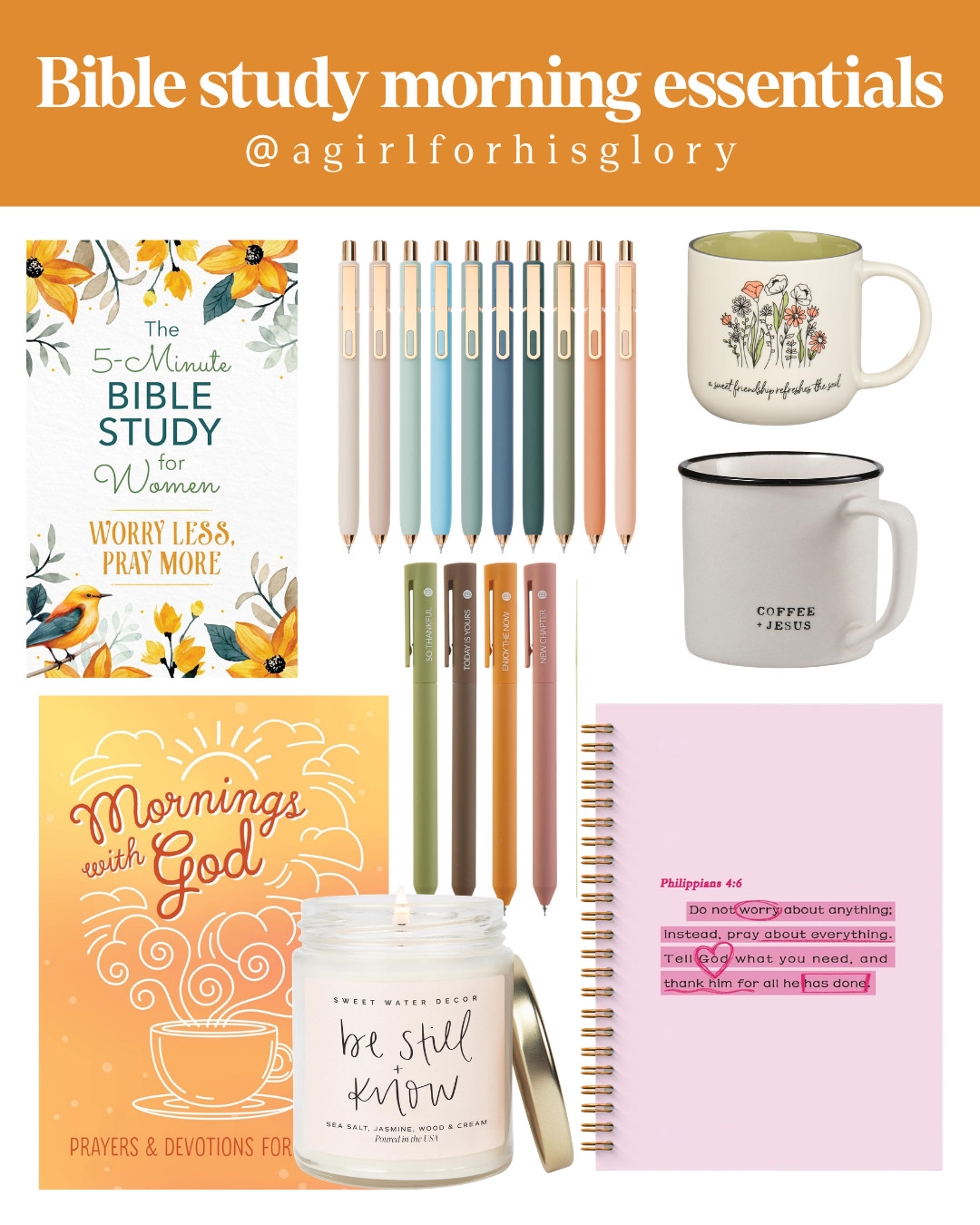 Bible study morning essentials 🤍 Linking all my cozy quiet time favorites ☕️📖 

 #LTKdayinmylife #LTKmorningroutine #LTKHome