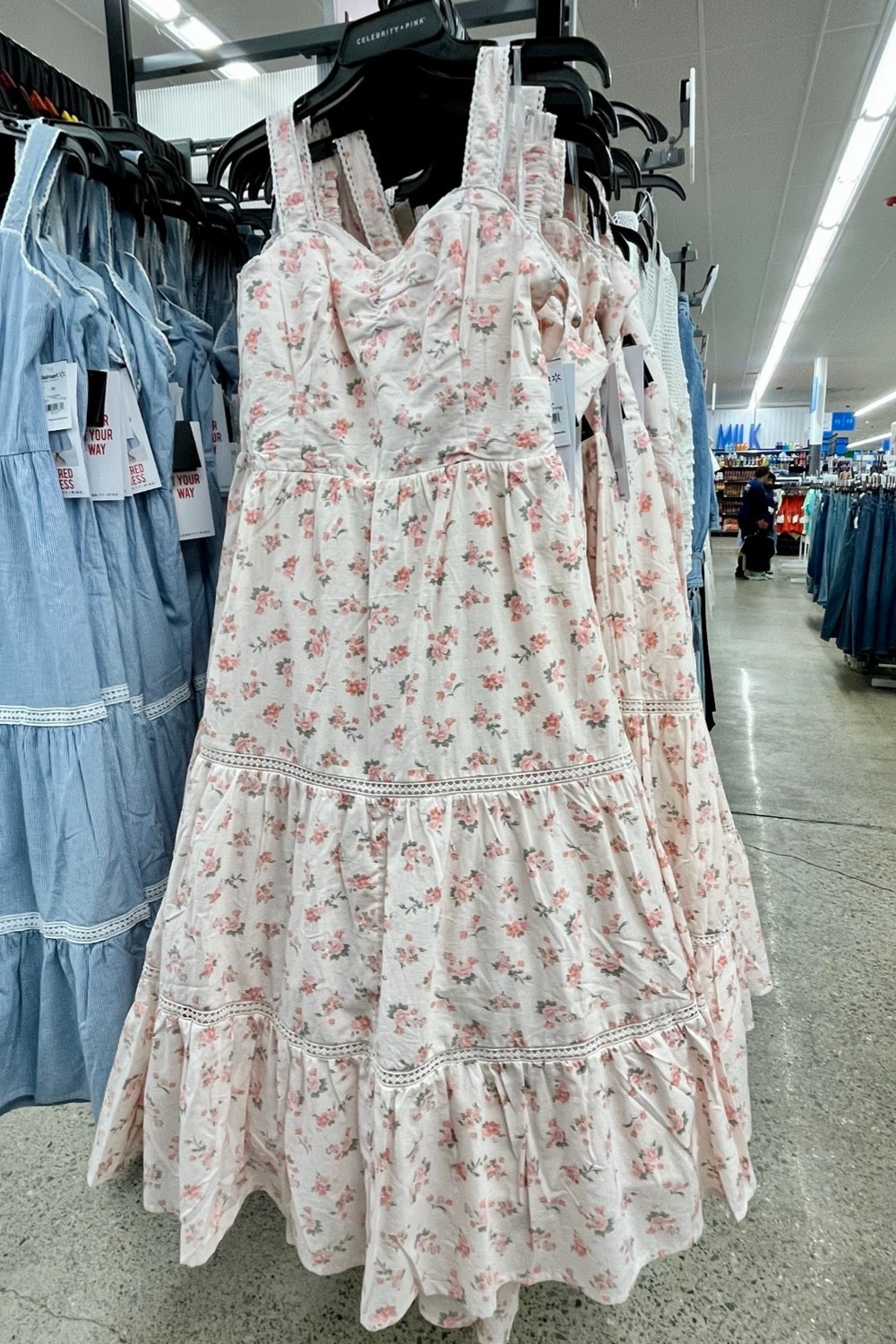 Pretty spring summer floral dress at Walmart this week. 

Spring dresses, resort wear 2026, date night dresses, bachelorette weekend, bachelorette party dresses, honeymoon packing, bridal shower dresses, engagement photo shoot, summer dresses.

#LTKSeasonal #LTKWedding